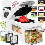 Fullstar XL Vegetable Chopper – Versatile 11-in-1 Mandoline with Pull-Out Tray