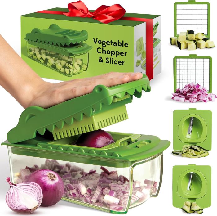 Fullstar X OTOTO Croc Chop – Fun Ergonomic Crocodile Vegetable Chopper